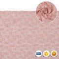 Textile chinois Robe bon marché en dentelle suisse rose 100% polyester en dentelle broyée